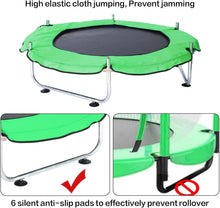 Load image into Gallery viewer, Trampoline pour Enfants, Trampoline réglable pour bébé avec Panier de Basket-Ball, Trampoline intérieur et extérieur de 200 kg avec enclos