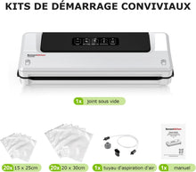 Load image into Gallery viewer, Bonsenkitchen Food Vacuum Sealer - Vacuum Sealer for Vacuum Cooking and Preserving Fresh Food, Including Vacuum Bags 40