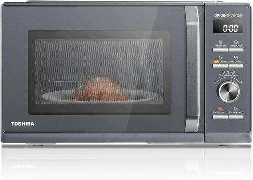 Toshiba Micro-ondes 20L MW2-MM20P(BK), Micro-ondes sur Pied, 800W, 5 Niveaux de Puissance, avec Décongélation Facile, éclairage LED à l'intérieur, Noir