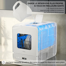 Load image into Gallery viewer, Hermitlux Mini lave-vaisselle de table, 6+1 Programmes de lavage, 5 Couverts et réservoir d'eau de 5L