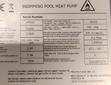 Load image into Gallery viewer, HPM40 HPM40-Mini Pompe à Chaleur pour Piscine Hors Sol jusqu'à 40 m3,Noir -