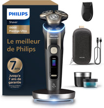 Load image into Gallery viewer, Philips Rasoir i9000 Prestige Ultra, Rasoir électrique 100% étanche, Technologie Skin IQ Pro, Système Triple Lift &amp; Cut, Lames de précision NanoTech rotatives 360°, 5 modes de rasage, XP9401/38