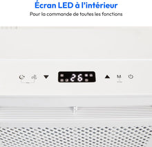 Load image into Gallery viewer, MEDION Smart Climatiseur Split P502 (5000 BTU, 3-en-1, Refroidir, Déshumidification, Ventilation, pour caravane, camping-car, kit de joint de fenêtre, mode sommeil, contrôle Wifi, Écran, MD 37735)