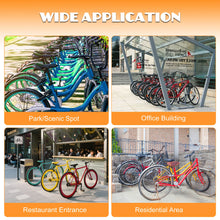 Load image into Gallery viewer, AECOJOY Commercial Floor Bike Rack Stand, 10-Bike Capacity Dual Sided Bicycle Storage Stand Floor Parking Stand