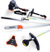 Load image into Gallery viewer, Fuxtec Débroussailleuse Thermique Multifonction 5 en 1 Multitool FX-MT152E - Easy Starter 3CV 52 cm³, Moteur 2 Temps, Élagueuse Taille Haie Coupe Bordure Avec Fil ou Lame 1 Mètre Rallonge