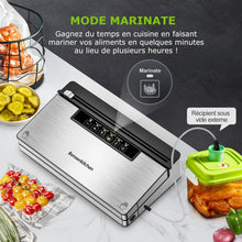 Load image into Gallery viewer, Bonsenkitchen Machine Sous Vide Alimentaire, Machine Sous Vide à 5 Modes-8 L/min, Technologie Globefish pour Un Travail en Continu à Grande Vitesse, Comprend 100 Sacs Sous Vide et 1 Sac en Rouleau