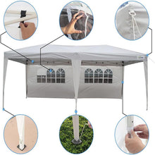 Load image into Gallery viewer, Goutime tonnelle Pliante 3x6,Pop up canopée Gazebo Tente de fête,4 Murs détachables Même Sac à roulettes,abri de Jardin Exterieur,Tente de réception（Blanc）