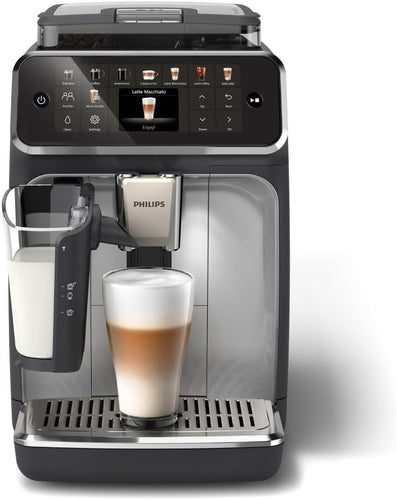 Philips Série 5400 Machine Expresso - Café à Grain - LatteGo Mousseur à Lait, 12 Spécialités de Café, Affichage Intuitif, 4 Profils Utilisateur, Noir (EP5441/50)