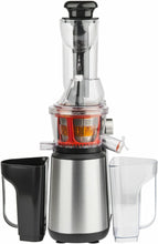 Load image into Gallery viewer, H.Koenig GSX12 Vertical Juice Extractor Stainless Steel Black, Fruit and Vegetable Juice, BPA Free, 82 mm Wide Mouth, Soft Pressure, 1 Litre, 400 W
