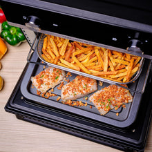 Load image into Gallery viewer, Moulinex Oven, 33 L, Rotating heat, Advanced convection, 6 cooking modes, Thermostat adjustable up to 240°C, Timer 120 min, Reversible grill, Silicone oven mitts, Optimo Black OX464811