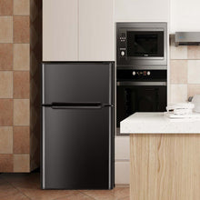 Load image into Gallery viewer, Réfrigérateur Compact Mini-réfrigérateur 90 L Congélateur Séparé avec Design à 2 Portes Fonctionnement Silencieux Blanc/Gris/Noir