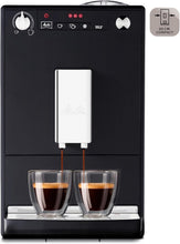 Load image into Gallery viewer, Melitta Caffeo Solo Noir Pure Black, Machine à Café à Grains avec Broyeur et Système d'Extraction des Arômes, Affichage LED, Mode 1 à 2 Tasses, Cafetière Expresso, Automatique, E950-222, 1400W