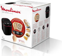 Load image into Gallery viewer, Moulinex OW220830 Bread Maker with 17 Programmes Plastic Black/Purple 31 x 29 x 29 cm