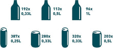 Load image into Gallery viewer, METRO Professional Réfrigérateur à Boissons GSC2360B, Acier/Verre, 62 x 63.6 x 175.3 cm, 347 L, avec Serrure, Noir