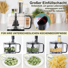 Load image into Gallery viewer, TopStrong Multifunctional Food Processor, 1100 W Multifunctional Food Processor, 11 in 1 Food Processor Included Chopper, Kneader Hook, Blender, Citrus Press and Coffee Grinder, 3.2L Bowl and 1.5L