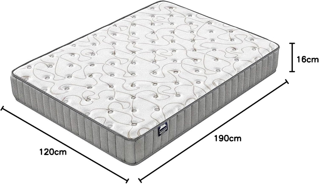 NOVEMBER - Orionis Mattress 120 x 190 cm - Hybrid Technology: HDensity Foam + Memory Foam - Thickness 22 cm - Toning & Wrap Support - Sanitized Label (Anti-Bacterial/Dust Mite)