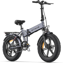 Load image into Gallery viewer, ENGWE EP-2 Pro Vélo électrique Pliable 20 × 4.0 Fat Bike Electrique 7 Vitesses avec Batterie Amovible 48V 13Ah Autonomie 120km Tout-Terrain &amp; VTT &amp; Plage &amp; Neige