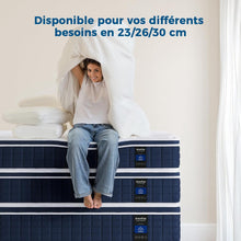 Load image into Gallery viewer, Inofia Ace Hybrid Firm Mattress 140 x 200 cm H4 Firm Mattress with Breathable Memory Foam and Independent Bagged Springs, 7 Ergonomic Zones, Extra Comfort for Adults and Children