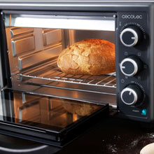 Load image into Gallery viewer, Cecotec Bake&amp;Toast 4600 Black Gyro Countertop Oven, 46 L, 2000 W, 12 Combinable Heating Functions, Includes Rotating Spindle, Crumb Catcher Tray.