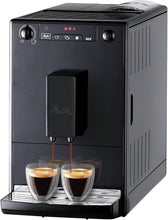 Load image into Gallery viewer, Melitta Caffeo Solo Noir Pure Black, Machine à Café à Grains avec Broyeur et Système d'Extraction des Arômes, Affichage LED, Mode 1 à 2 Tasses, Cafetière Expresso, Automatique, E950-222, 1400W