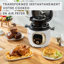 Load image into Gallery viewer, Moulinex, Cookeo Multicuiseur intelligent 6L, 150 recettes intégrées, Cuisson sans surveillance, Ecran intuitif, Guide de cuisson, Application MyMoulinex, 1600W, Blanc, 15 ans réparabilité