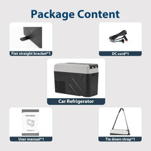Load image into Gallery viewer, Alpicool LGMP8 8L Glaciere Portable Réfrigérateur Voiture Camping Congélateur 12/24V Mini Frigo pour Maison, Bureau ou Pique-Nique en Plein Air/ -20 à 20℃(Batterie Non Incluse)