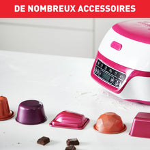 Load image into Gallery viewer, Tefal Smart Cake Machine, 5 Automatic Programs, 1 Manual Mode, 12 Mini Cake Moulds, 1 Large Mould, Compatible with CreaBake Series, Cake Factory Delights KD810112