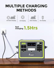 Load image into Gallery viewer, FOSSiBOT F2400 Station électrique portable CA 2400W (4800W Pic), Station Silencieux Solaire 2048Wh LiFePO4, Groupe Générateur Électrique Onduleur Alimentation de Secours à Domicile Camping
