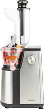 Load image into Gallery viewer, H.Koenig GSX12 Vertical Juice Extractor Stainless Steel Black, Fruit and Vegetable Juice, BPA Free, 82 mm Wide Mouth, Soft Pressure, 1 Litre, 400 W
