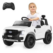 Load image into Gallery viewer, 12V Licensed Ford Ranger Kids Ride on Car, Battery Powered Electric Vehicle Toy Car w/ Remote Control, Storage Basket, Music