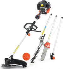 Load image into Gallery viewer, Fuxtec Débroussailleuse Thermique Multifonction 5 en 1 Multitool FX-MT152E - Easy Starter 3CV 52 cm³, Moteur 2 Temps, Élagueuse Taille Haie Coupe Bordure Avec Fil ou Lame 1 Mètre Rallonge