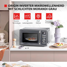 Load image into Gallery viewer, Toshiba Micro-ondes 20L MW2-MM20P(BK), Micro-ondes sur Pied, 800W, 5 Niveaux de Puissance, avec Décongélation Facile, éclairage LED à l'intérieur, Noir