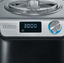 Load image into Gallery viewer, SEVERIN Sorbetière 2-en-1 Compacte 135 W, Sorbetière électrique et yaourtière d'une capacité 1,2 L, Machine à glace avec livre de recettes, noir, EZ 7407