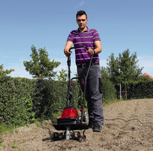 Load image into Gallery viewer, Einhell Motobineuse électrique GC-RT 1545 M (puissance de 1 500 W, moteur série, interrupteur de sécurité 2 points, débrayage anti-surcharge, guidon repliable, fraises de binage robustes)