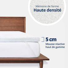 Load image into Gallery viewer, ViscoSoft - Surmatelas 160 x 200 Mémo, Surmatelas 160 x 200 memoire de Forme 5cm avec Aération Optimale et Mousse Haute Densité 50kg/m³, Housse Bambou Lavable, Surmatelas 160x200 Confort Moelleux
