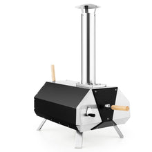Load image into Gallery viewer, Four  Pizza Extrieur en Acier Inoxydable avec Pierre  Pizza de 30,5cm Four  Bois pour Pizza avec Pelle Pare-feu Pieds Pliables -