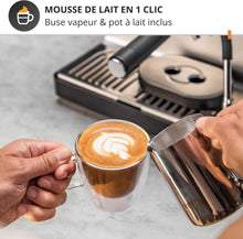 Load image into Gallery viewer, Krups Virtuoso+, Machine expresso, Machine a cafe à pompe, expresso machine a cafe moulu ou dosettes, 15 bars, Inox, Buse vapeur, Espresso et cappuccino, XP444G10