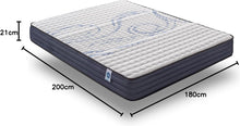 Load image into Gallery viewer, NATURALEX - Matelas PerfectSleep 180x200 - Épais 30 cm - Soutien Mousse à mémoire de Forme - Accueil Blue Latex - Confort Ferme - Respirant - 7 Zones - Réversible - Haute Densité - Fabriqué en Europe