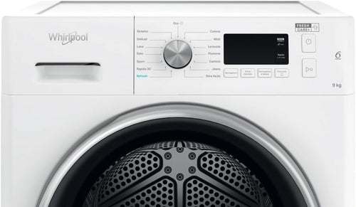Whirlpool Sèche-linge autoportant avec pompe à chaleur 9 kg FFT M11 9 x 2BS IT R, classe énergétique A++, largeur 59,5 cm, hauteur 84,9 cm, profondeur 64,9 cm