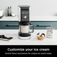 Load image into Gallery viewer, Ninja NC301 CREAMi Ice Cream Maker, for Gelato, Mix-ins, Milkshakes, Sorbet, Smoothie Bowls &amp; More, 7 One-Touch Programs, with (2) Pint Containers &amp; Lids, Compact Size, Perfect for Kids, Silver