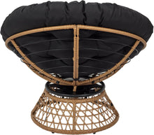 Load image into Gallery viewer, HOME DECO FACTORY, Fauteuil Pivotant Extérieur, Chaise Relax Ronde, 1 Place Pivotant à 360°, Coussin Épais Grand Confort Inclus, Mobilier de Jardin pour Amenagement Balcon Terrasse Salon de Jardin