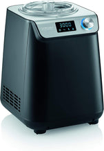 Load image into Gallery viewer, SEVERIN 2-in-1 Ice Cream Maker Compact 135 W, Electric Ice Cream Maker and Yogurt Maker with 1.2 L Capacity, Ice Maker with Recipe Book, Black, EZ 7407