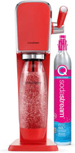 Load image into Gallery viewer, SodaStream ART Sparkling Water and Soda Machine | Pack of 1 Bottle 1 L + 1 Bottle 0.5 L Dishwasher Safe + 1 60L Gas Refill Clip On | Black [Amazon Exclusive]