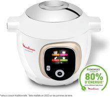 Load image into Gallery viewer, Moulinex, Cookeo Multicuiseur intelligent 6L, 150 recettes intégrées, Cuisson sans surveillance, Ecran intuitif, Guide de cuisson, Application MyMoulinex, 1600W, Blanc, 15 ans réparabilité