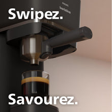 Load image into Gallery viewer, Philips Baristina Machine à expresso - Un véritable expresso, en toute simplicité - Compacte - 16 bars de pression - Broyeur intégré - Machine blanche avec porte-filtre blanc (BAR300/00)
