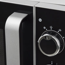 Load image into Gallery viewer, H.Koenig Four à Micro-ondes Compact Digital 20L VIO2, 700W, Plateau tournant 24,5cm, Multifonction Programmable 6 niveaux de chauffe, Décongélation et Express, Minuterie 60min, Effet mirroir noir