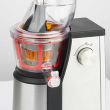 Load image into Gallery viewer, H.Koenig GSX12 Vertical Juice Extractor Stainless Steel Black, Fruit and Vegetable Juice, BPA Free, 82 mm Wide Mouth, Soft Pressure, 1 Litre, 400 W