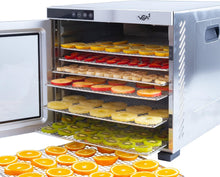Load image into Gallery viewer, Vita5 Nobel Pro6 Deshydrateur Alimentaire avec 6 Plateaux en Inox - Déshydrateur avec Minuterie 24h et Température 35-75 °C - Deshydrateur Viande, Fruits, Champignons - 650W Déshydrateur Alimentaire