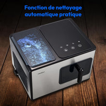 Load image into Gallery viewer, MEDION Ice maker (ice cube size small &amp; large, 2.6 litre water tank, short production time approx. 10 minutes, crystal clear ice cubes, self-cleaning, control window, screen,