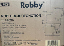 Load image into Gallery viewer, Robot Multifonctions 5l 1000w Noir Avec Hachoir Et Blender 1,5l En Verre - ROBIMIX NOIR